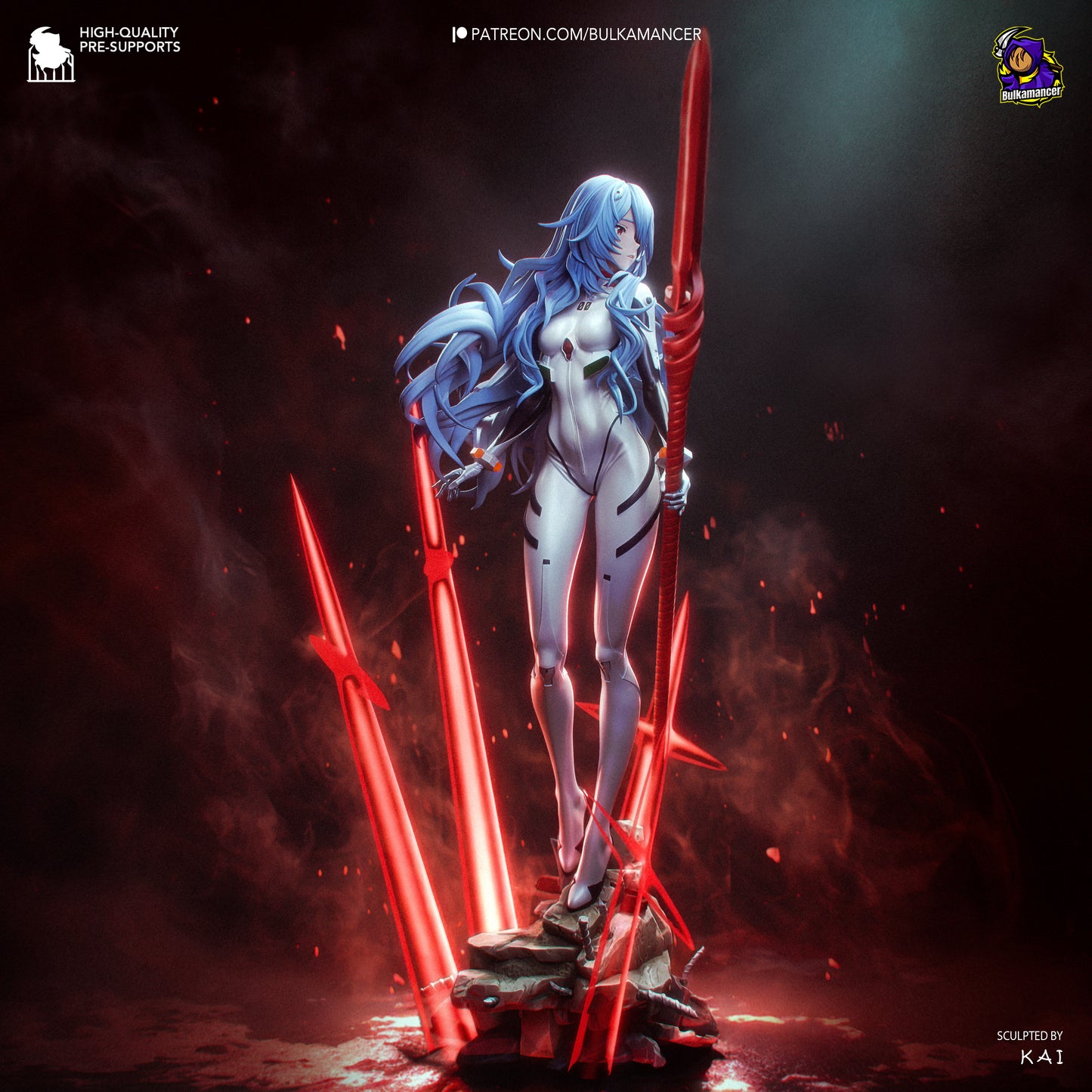 Rei Statue 3D-Printed Kit