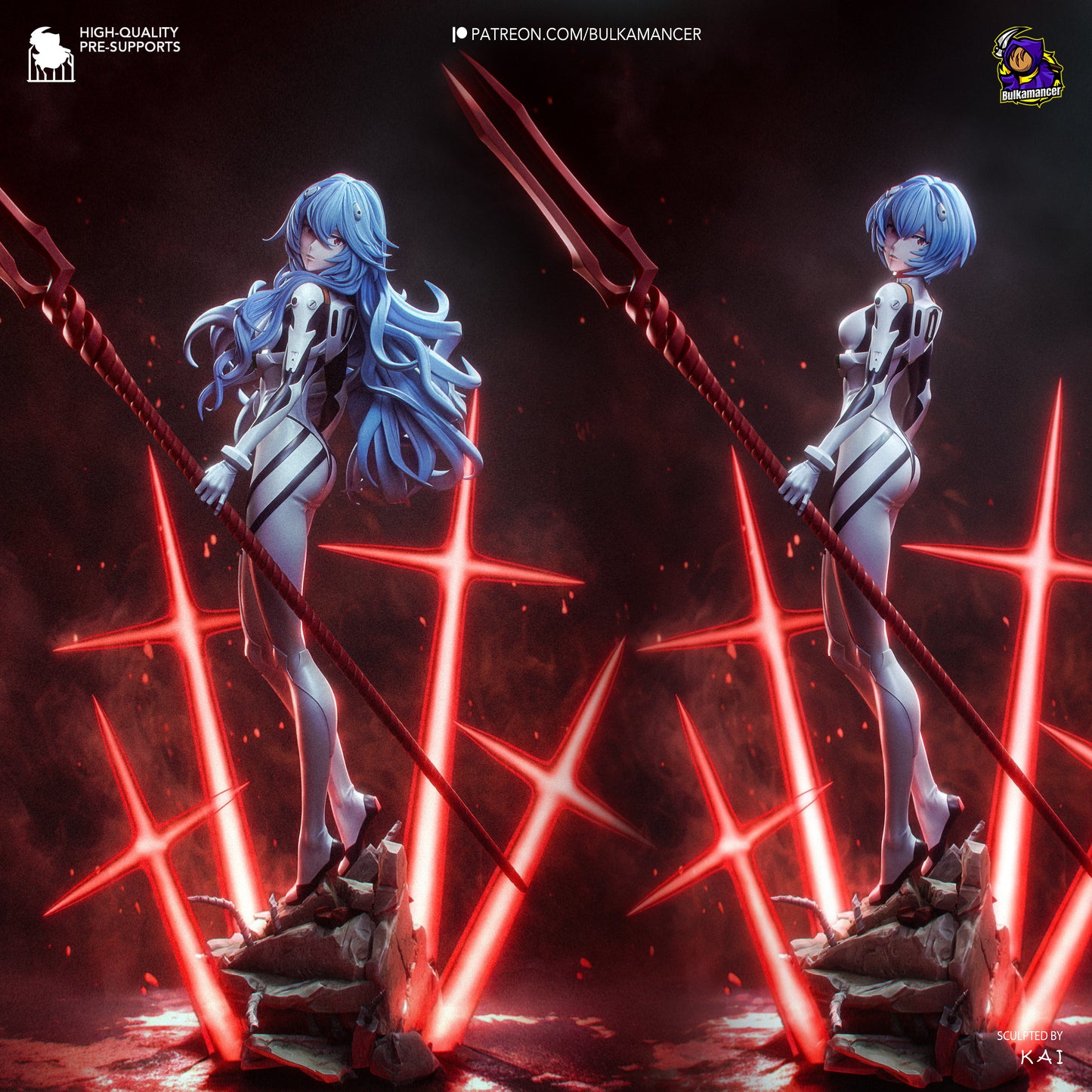 Rei Statue 3D-Printed Kit