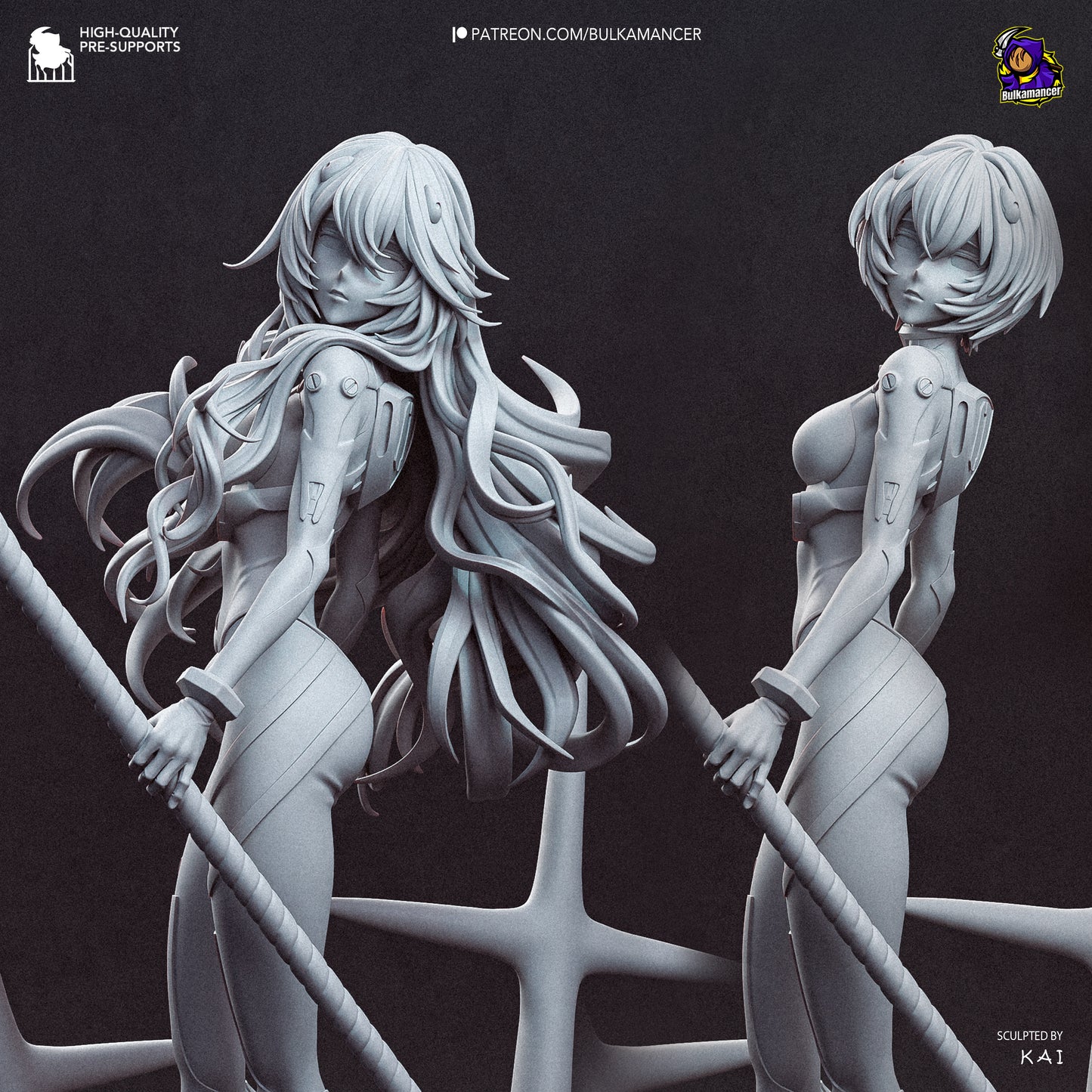 Rei Statue 3D-Printed Kit