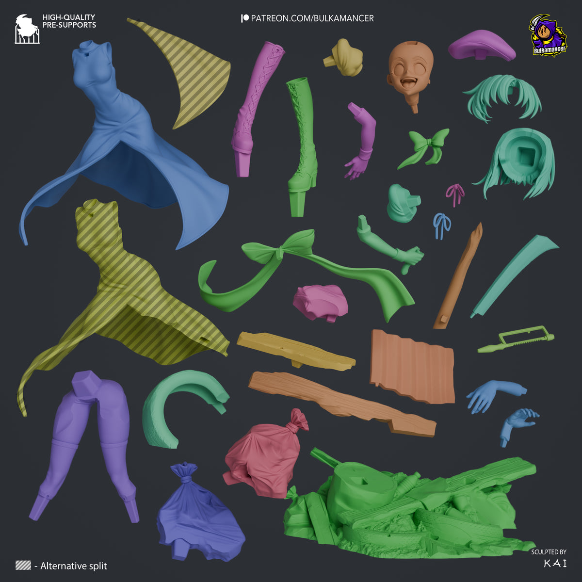 Rena Statue 3D-Printed Kit
