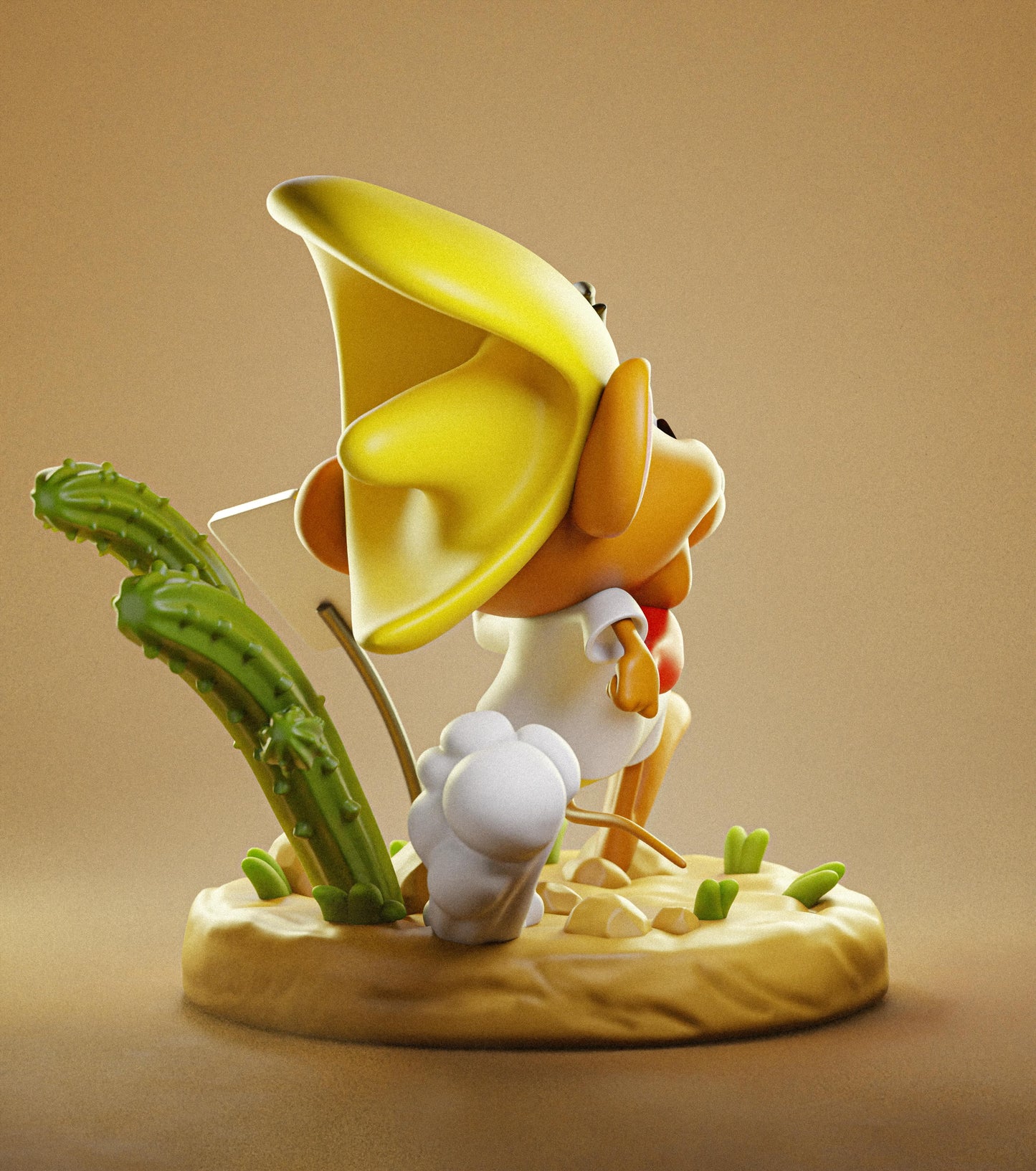 Speedy Gonzalez Statue 3D-Printed Kit