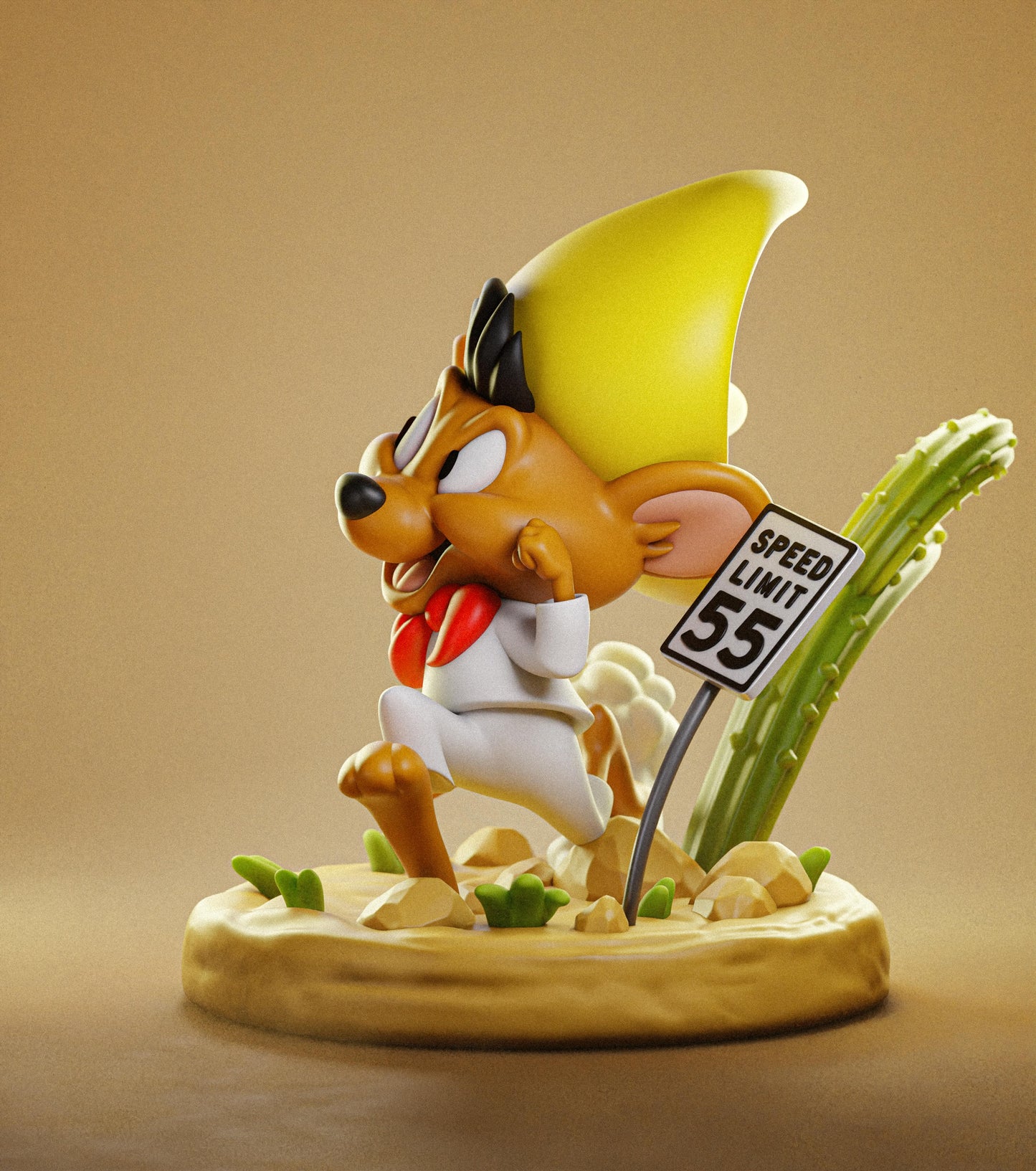 Speedy Gonzalez Statue 3D-Printed Kit