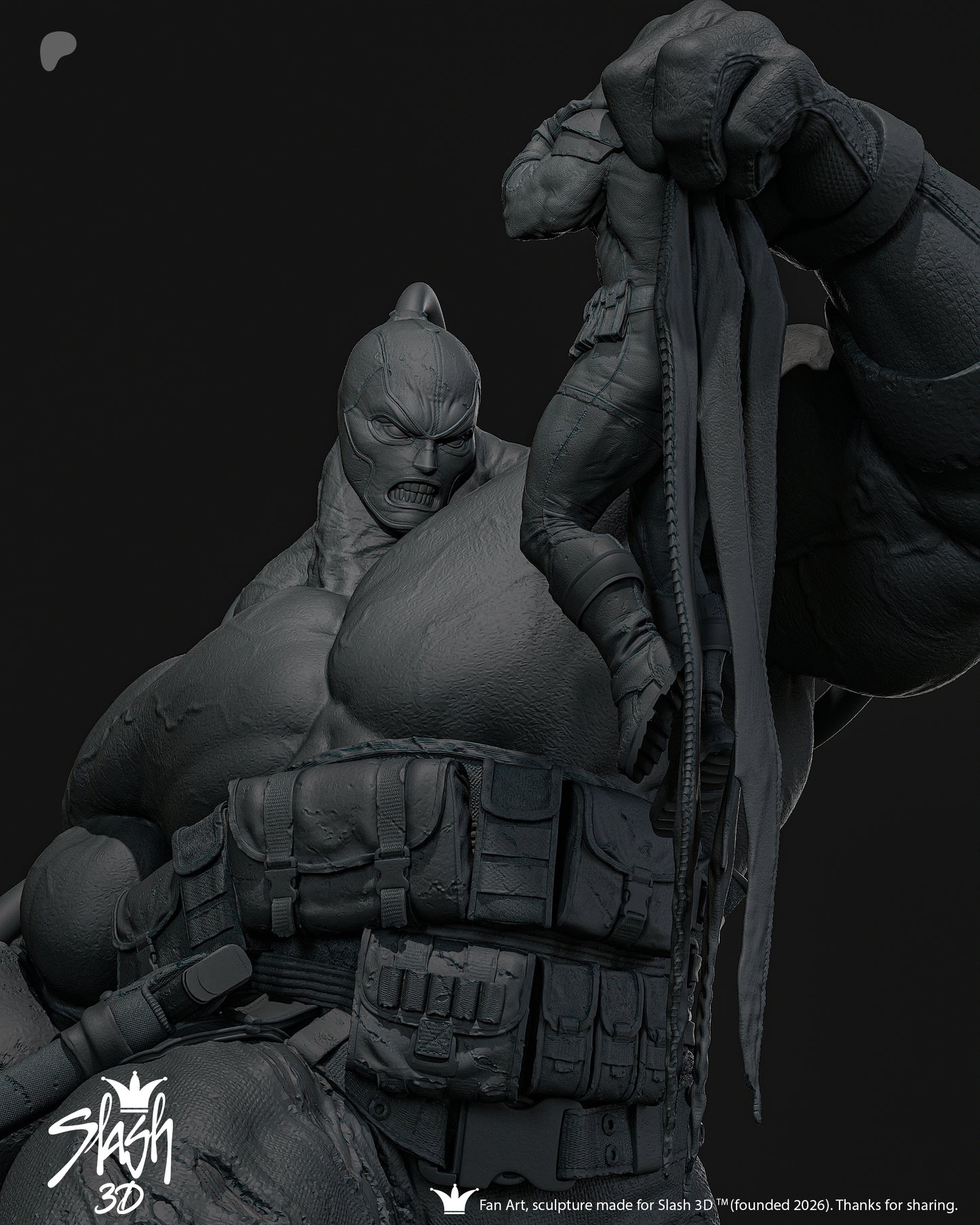 Absolute Bane Statue 3D-Printed Kit