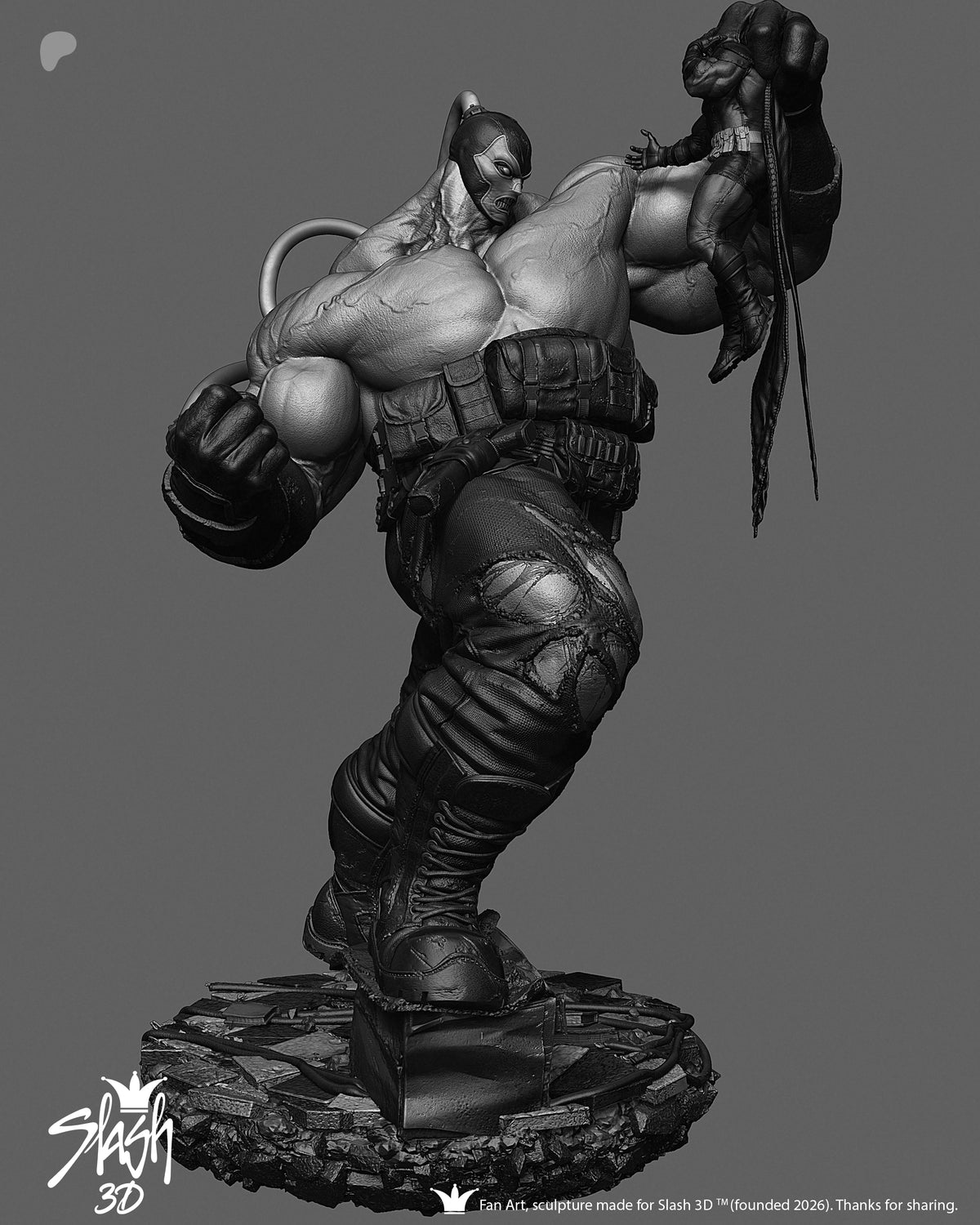 Absolute Bane Statue 3D-Printed Kit