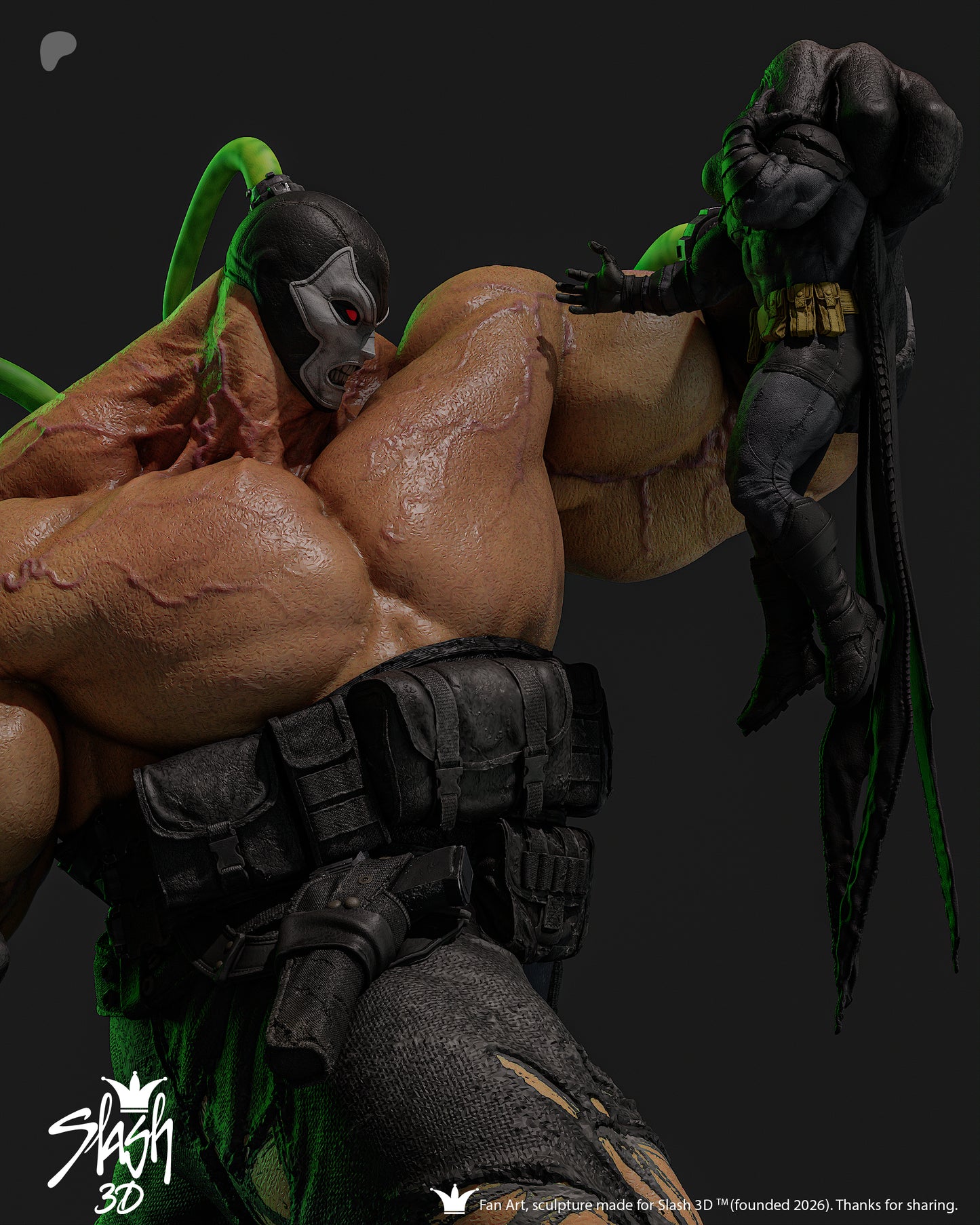 Absolute Bane Statue 3D-Printed Kit