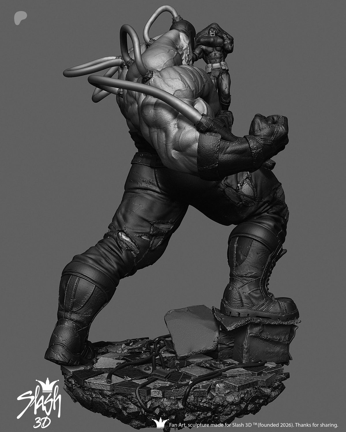 Absolute Bane Statue 3D-Printed Kit