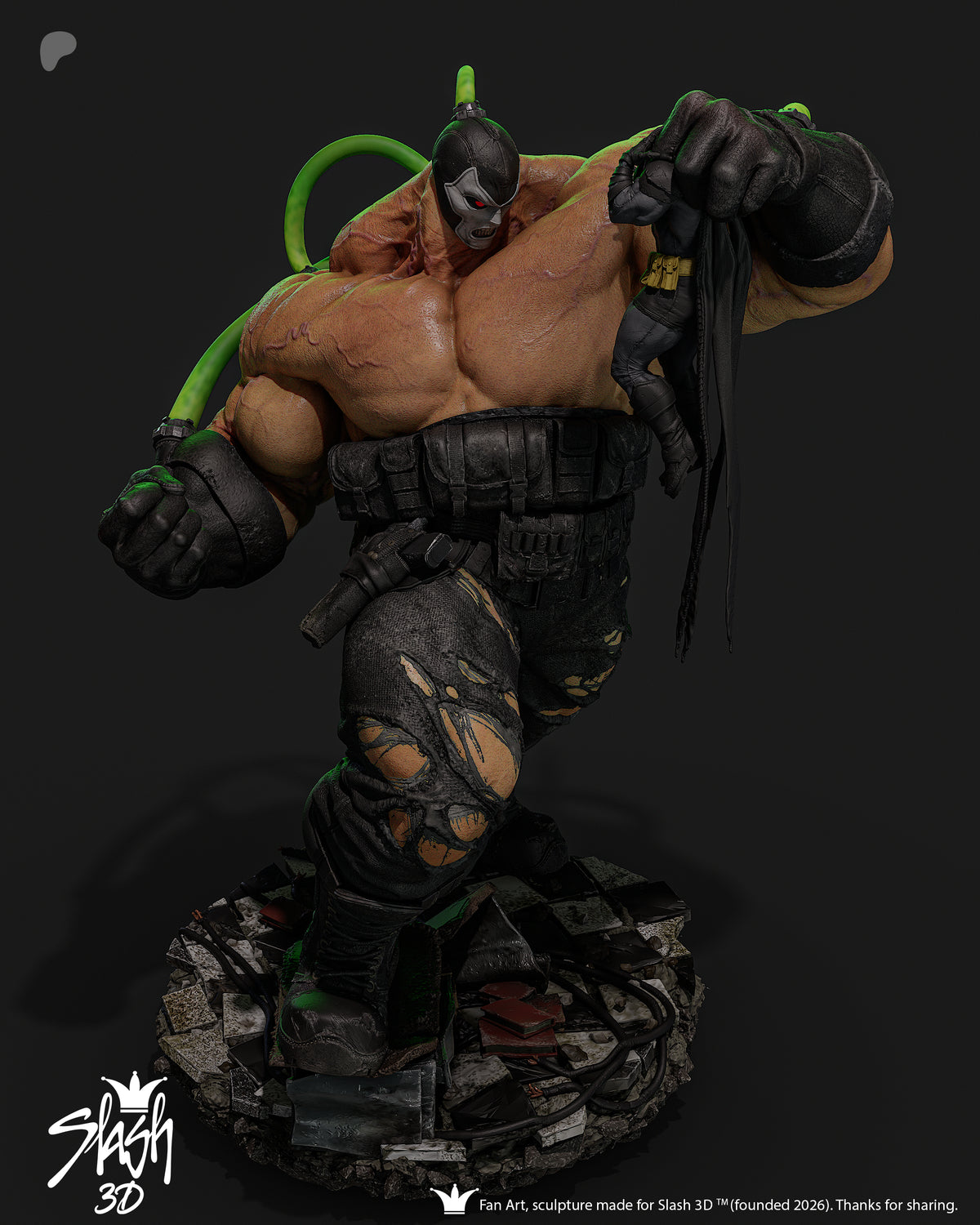 Absolute Bane Statue 3D-Printed Kit