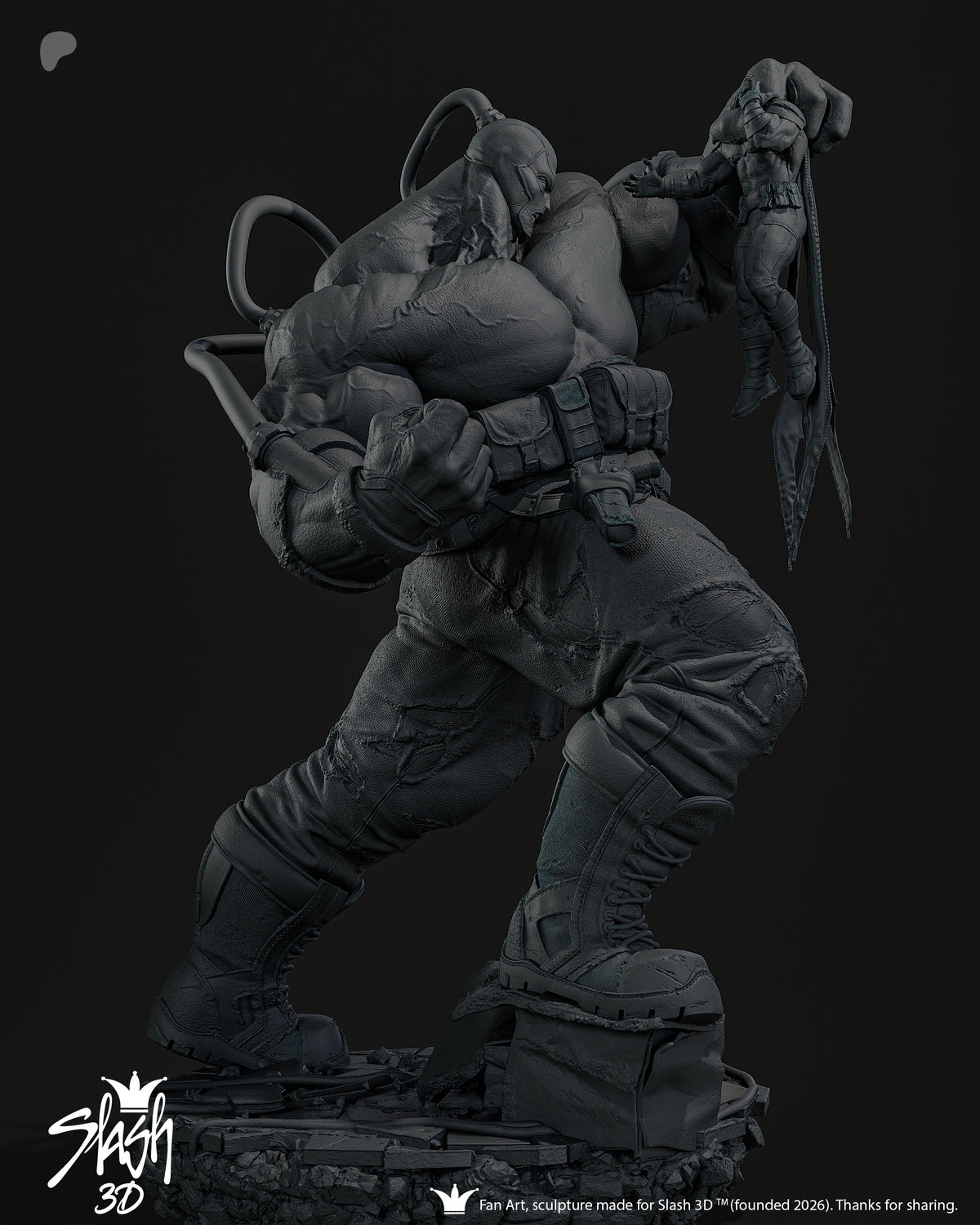 Absolute Bane Statue 3D-Printed Kit
