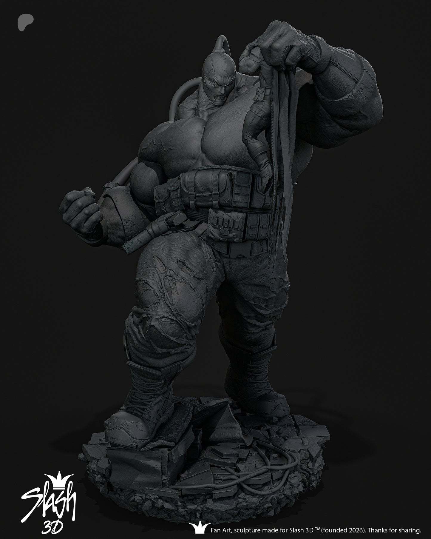 Absolute Bane Statue 3D-Printed Kit