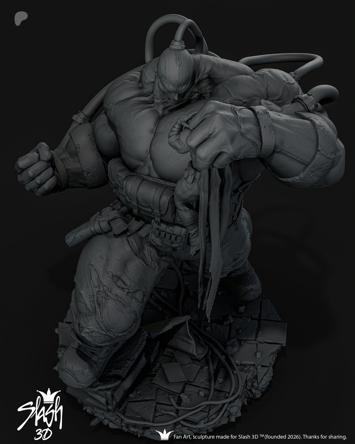 Absolute Bane Statue 3D-Printed Kit