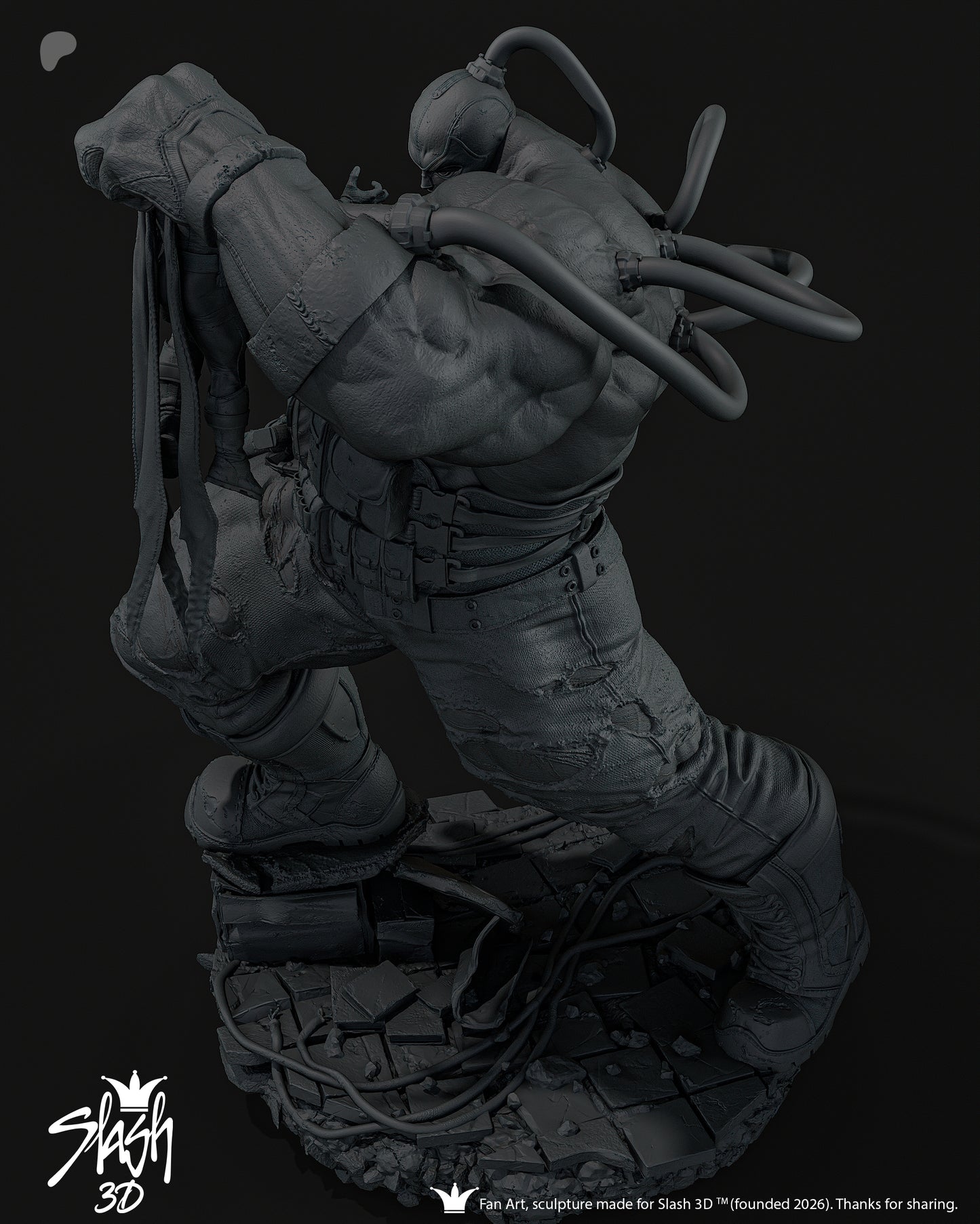 Absolute Bane Statue 3D-Printed Kit