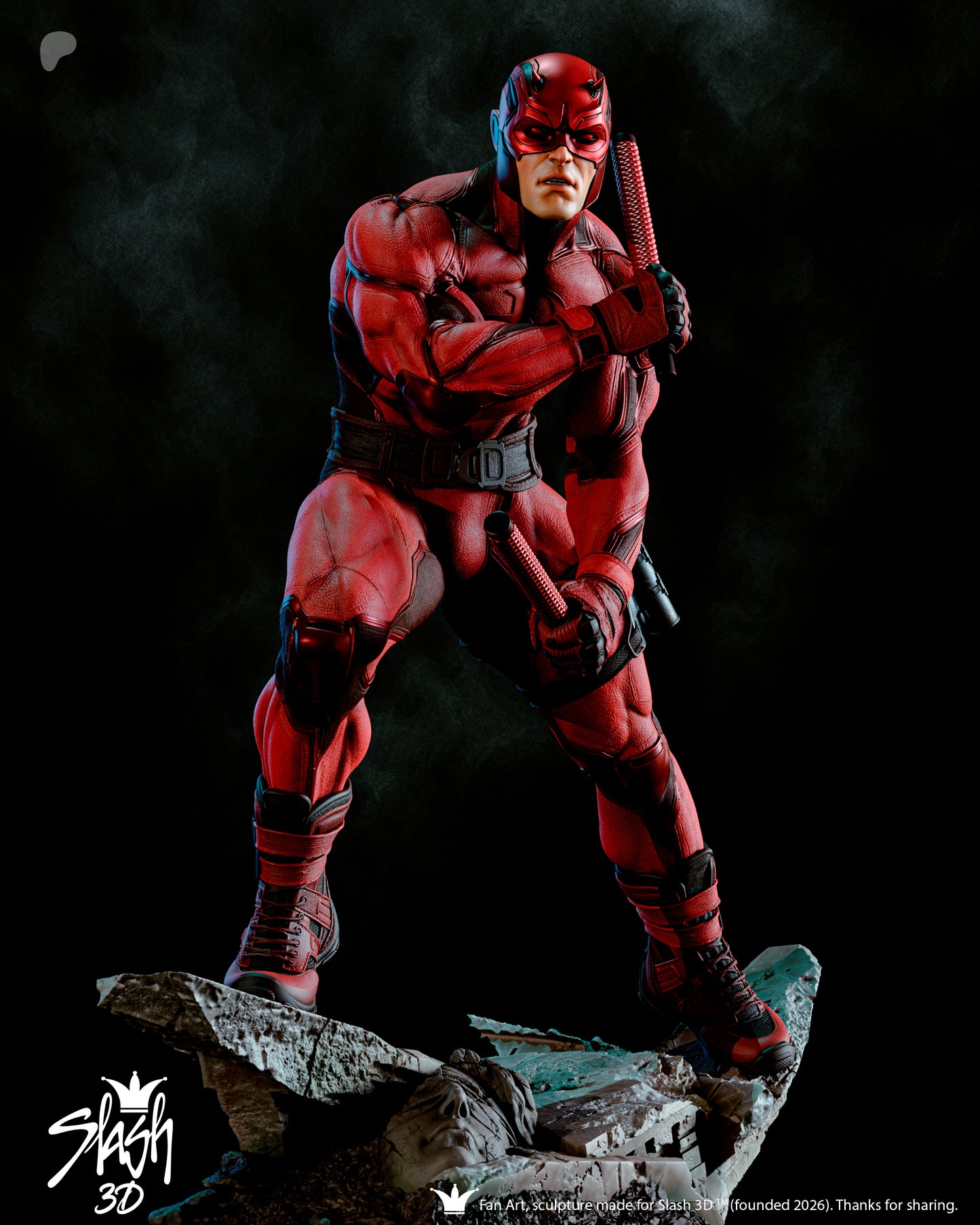 Dare Devil Statue 3D-Printed Kit