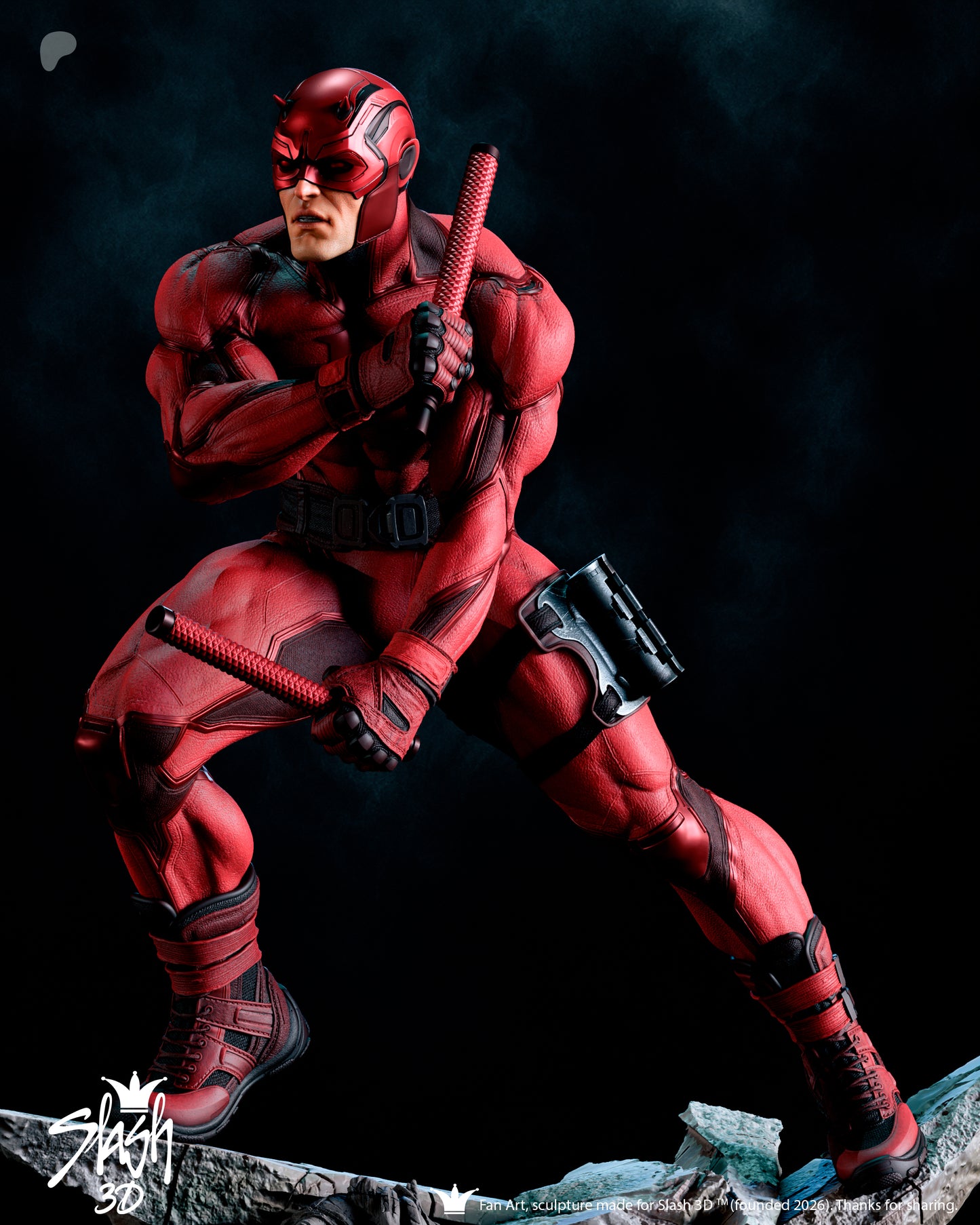 Dare Devil Statue 3D-Printed Kit