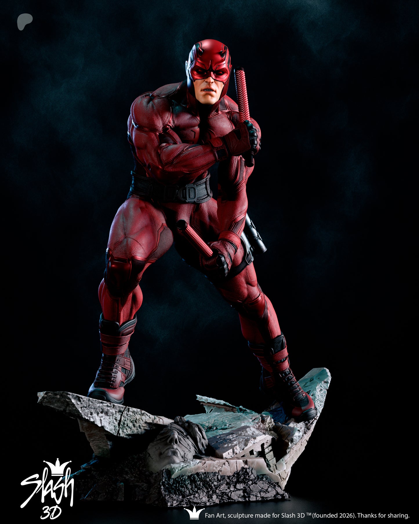 Dare Devil Statue 3D-Printed Kit