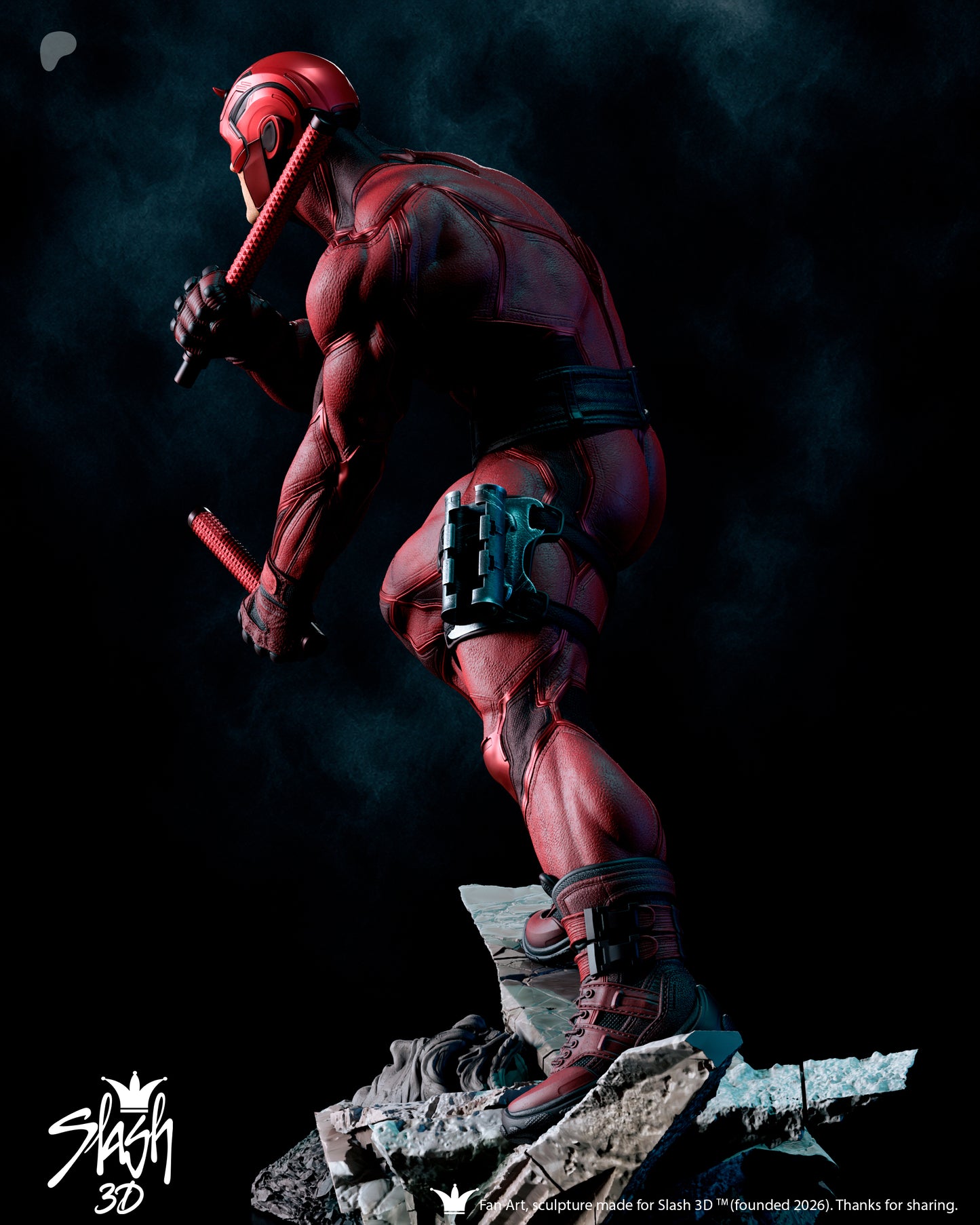 Dare Devil Statue 3D-Printed Kit