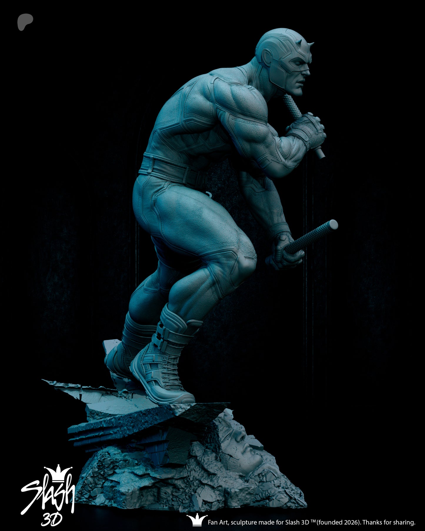 Dare Devil Statue 3D-Printed Kit