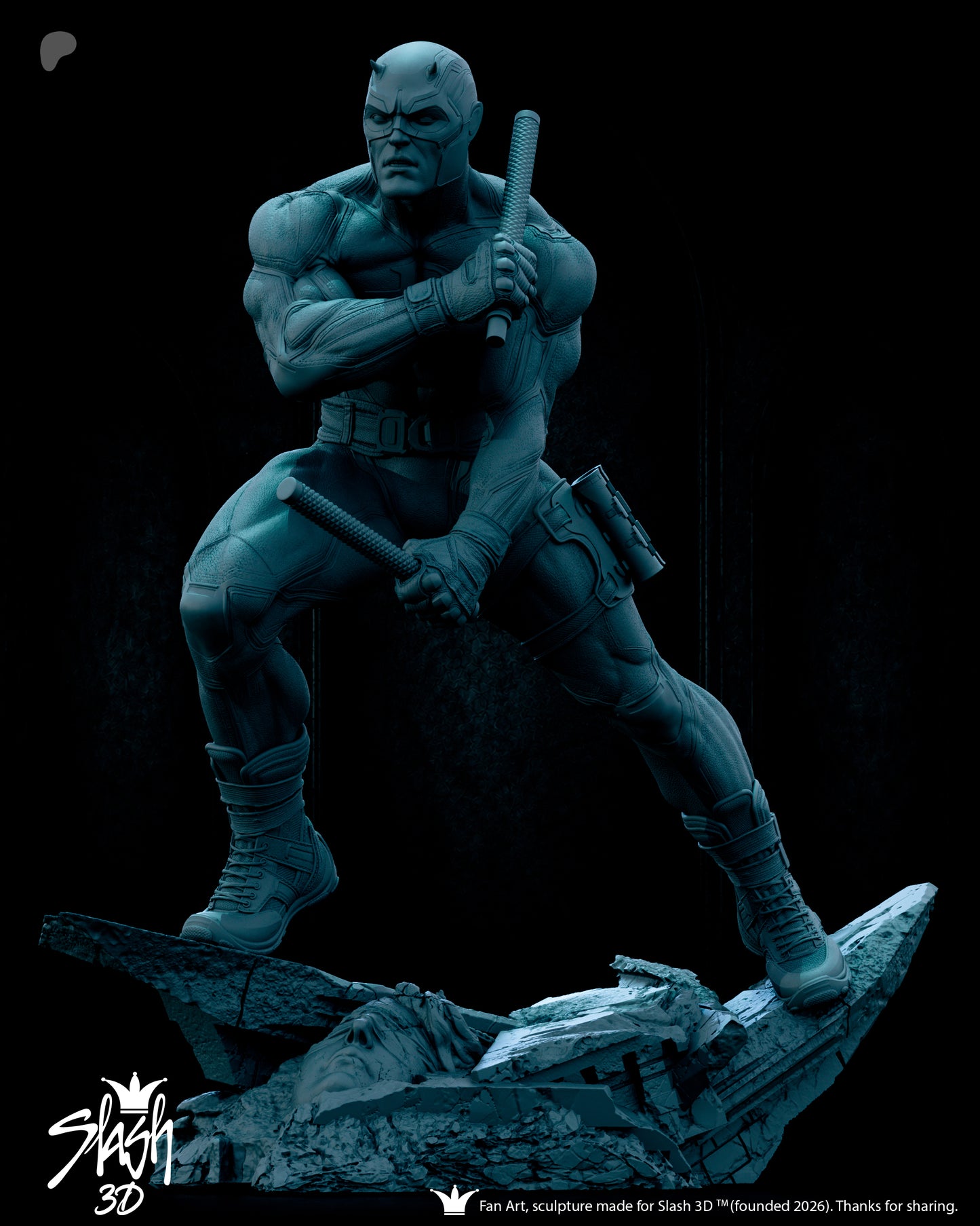 Dare Devil Statue 3D-Printed Kit