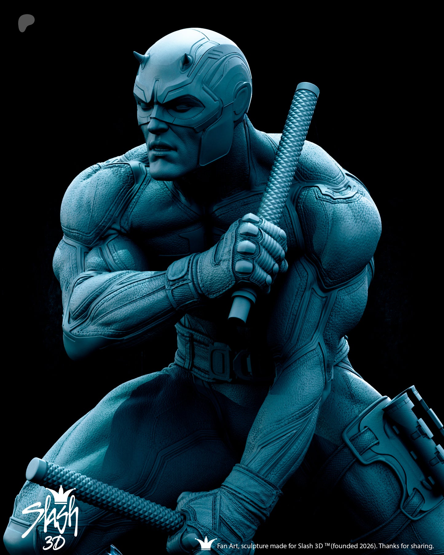 Dare Devil Statue 3D-Printed Kit
