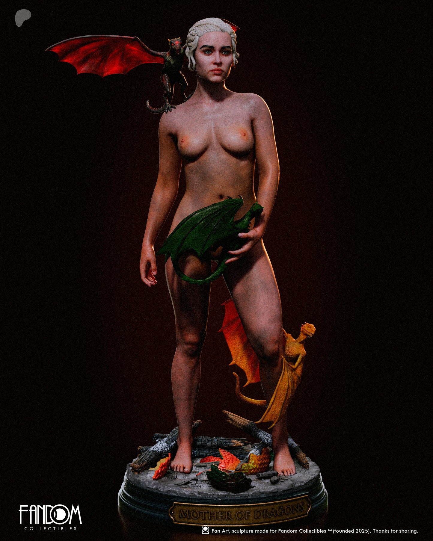 Daenerys Statue 3D-Printed Kit