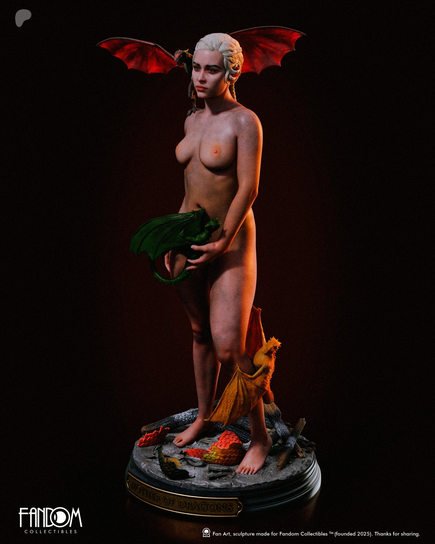 Daenerys Statue 3D-Printed Kit