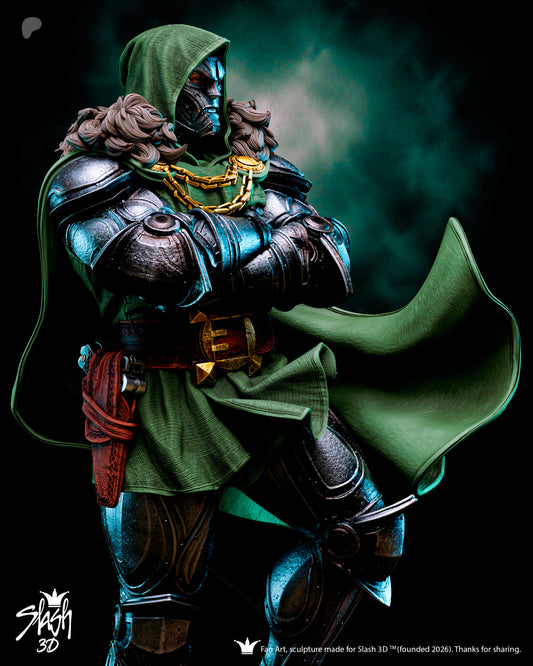 Dr. Doom Statue 3D-Printed Kit