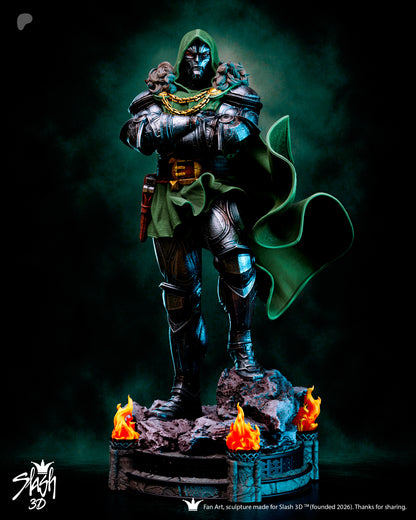 Dr. Doom Statue 3D-Printed Kit