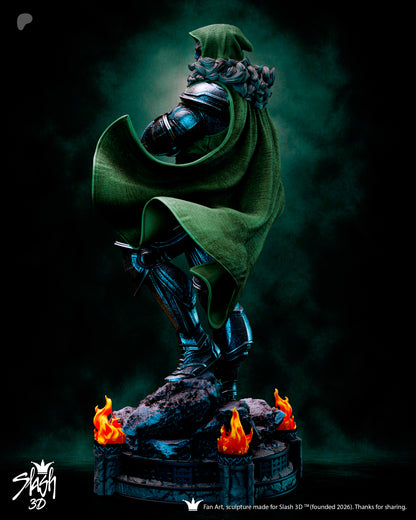 Dr. Doom Statue 3D-Printed Kit