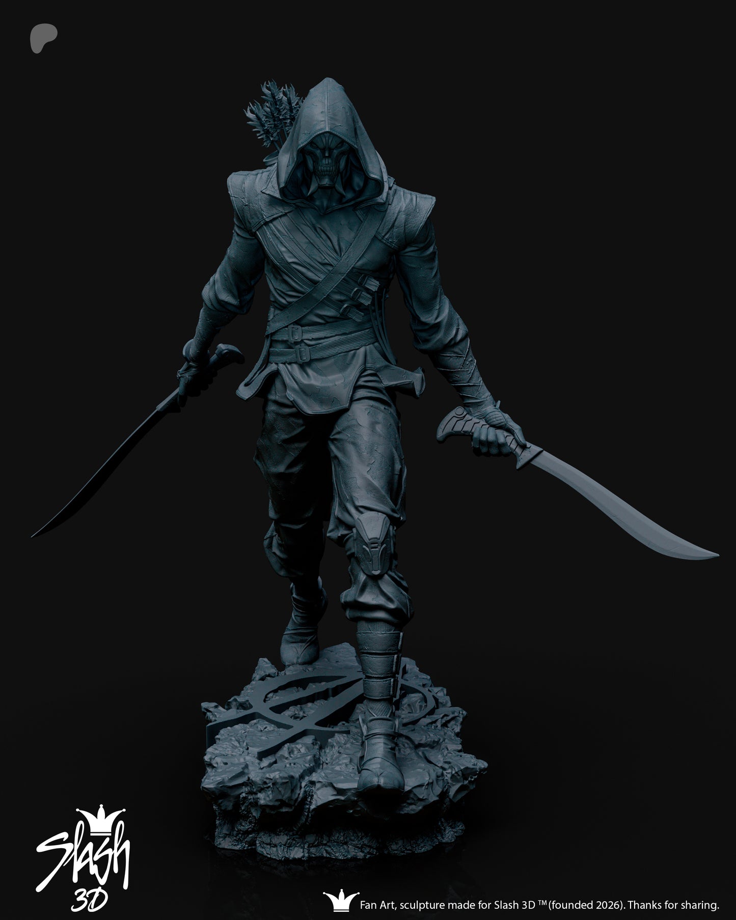 Green Arrow Absolute Statue 3D-Printed Kit