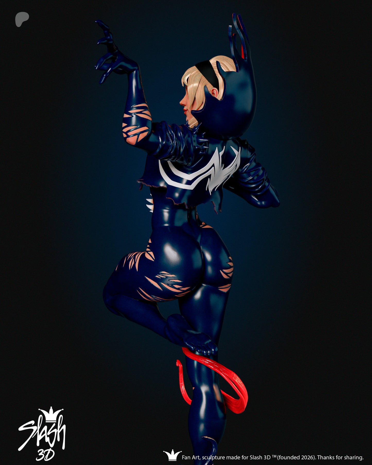 Gwenom Statue 3D-Printed Kit
