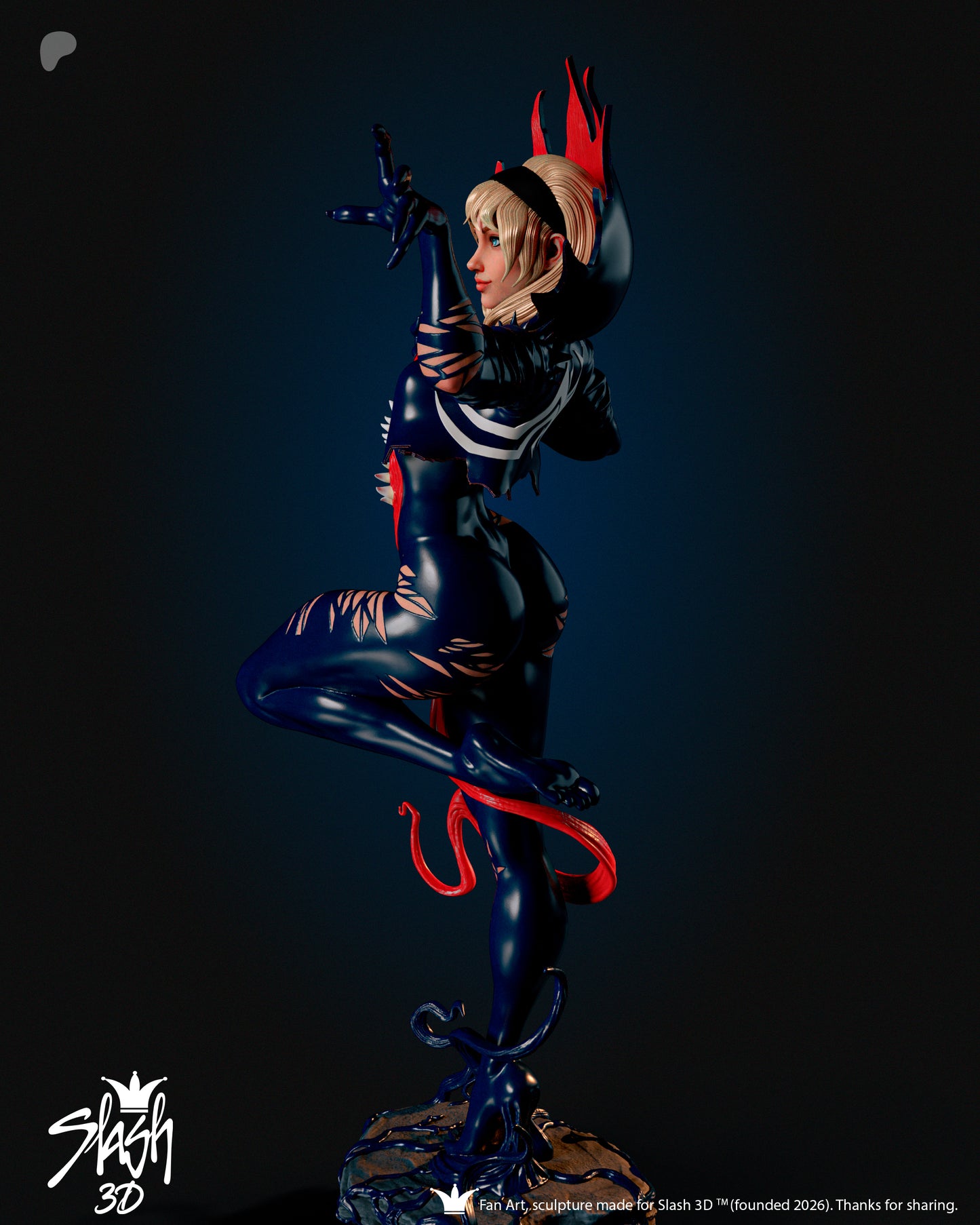 Gwenom Statue 3D-Printed Kit