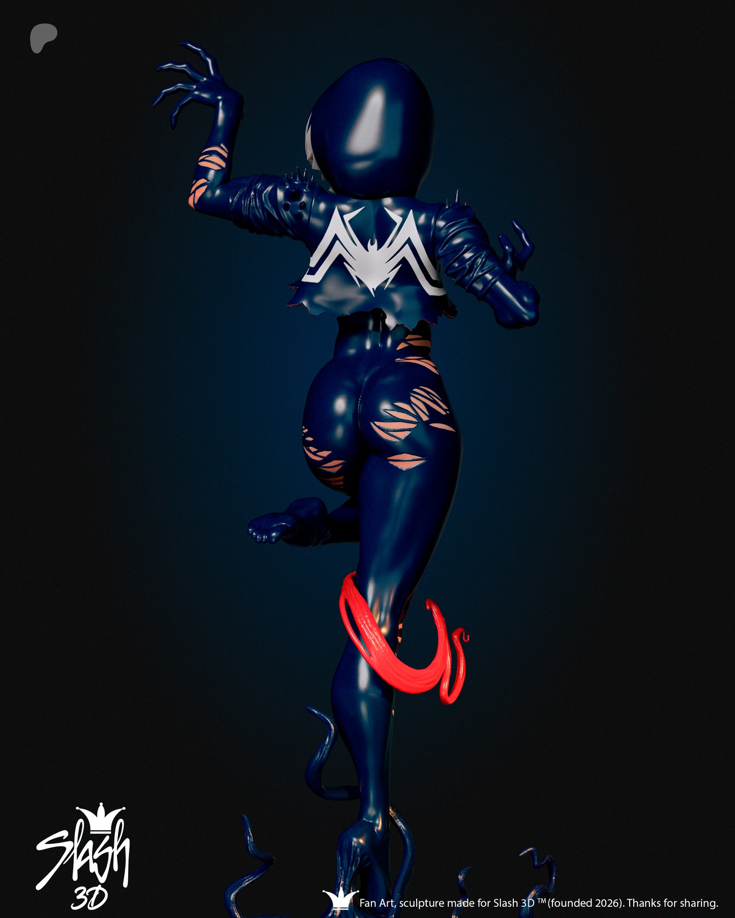 Gwenom Statue 3D-Printed Kit
