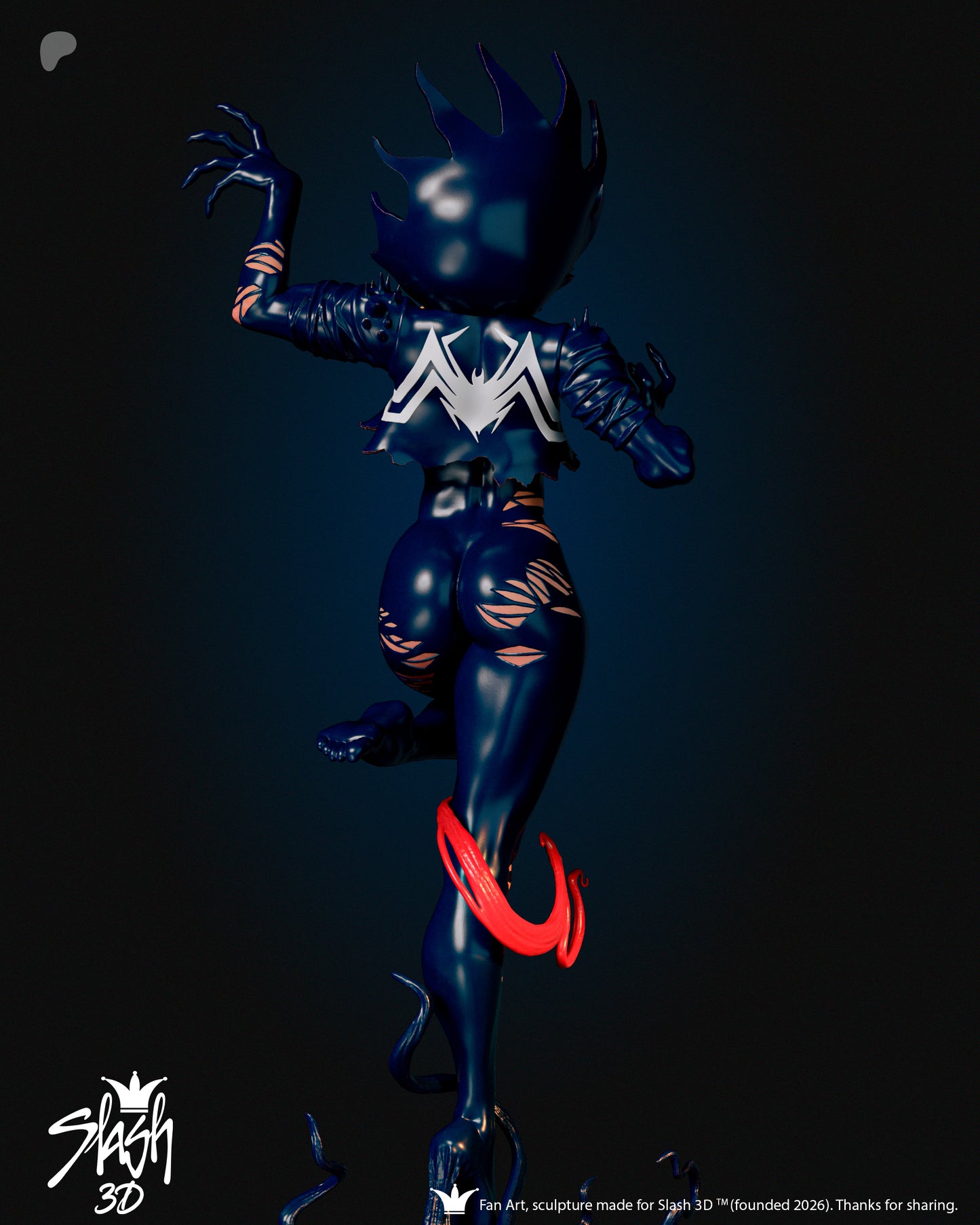 Gwenom Statue 3D-Printed Kit