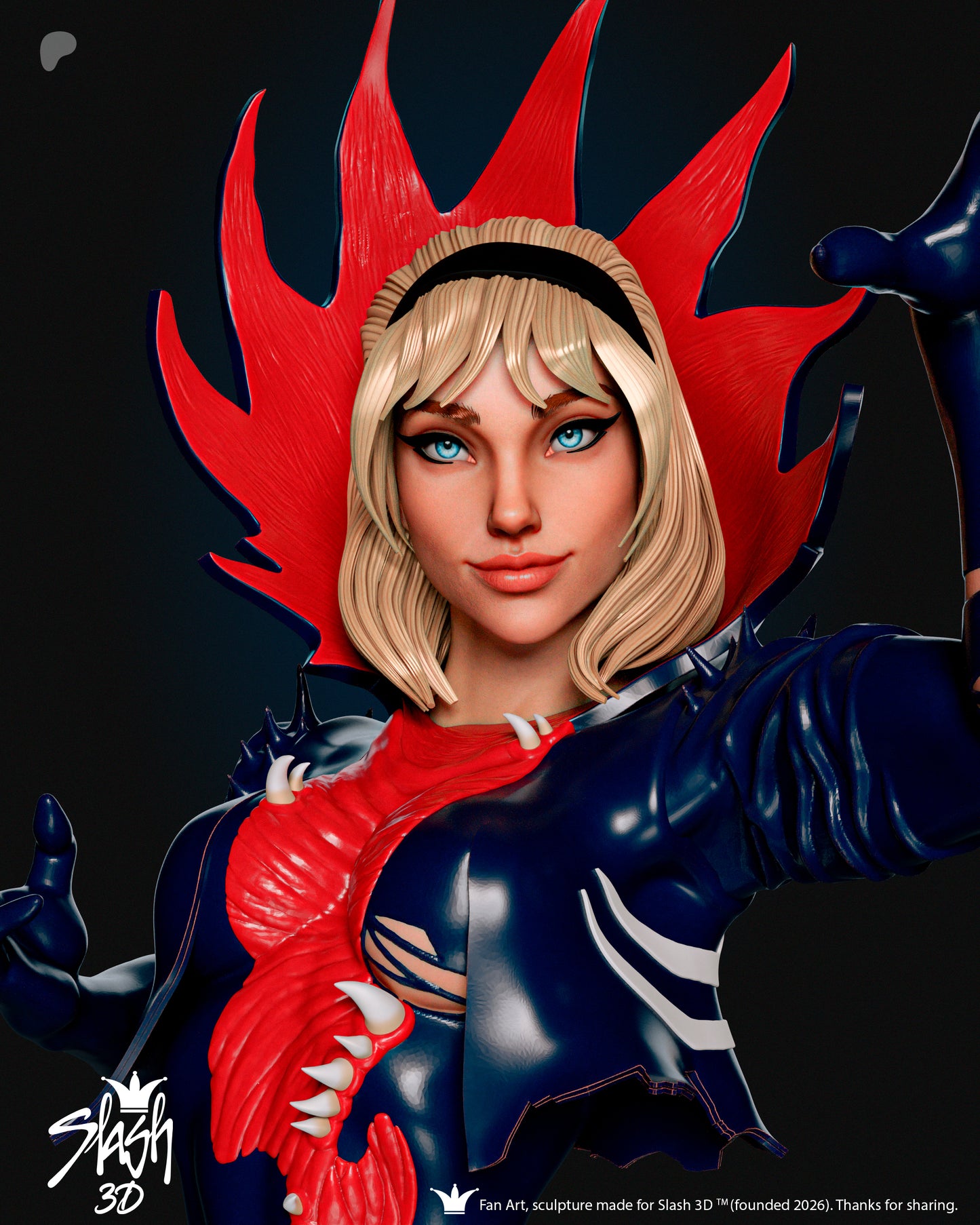 Gwenom Statue 3D-Printed Kit