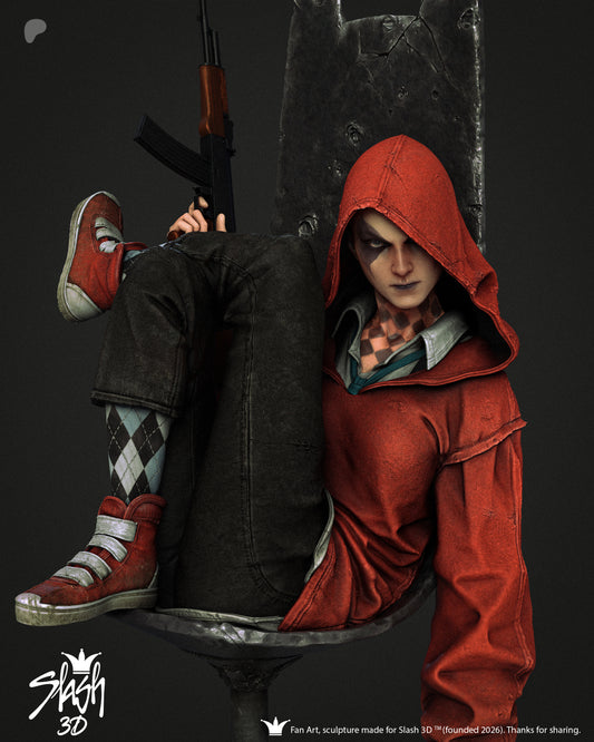 Absolute Harley Quinn Statue 3D-Printed Kit