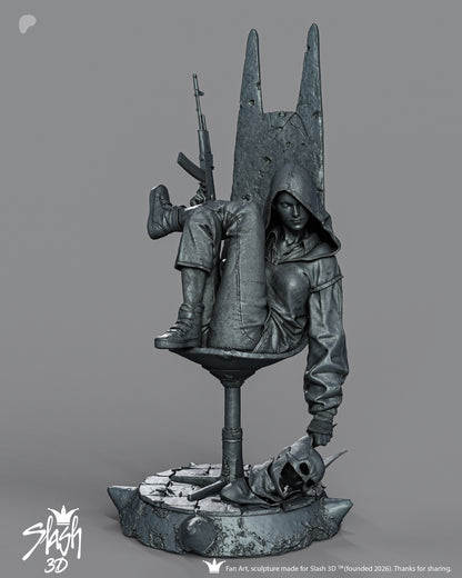 Absolute Harley Quinn Statue 3D-Printed Kit