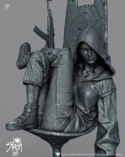 Absolute Harley Quinn Statue 3D-Printed Kit