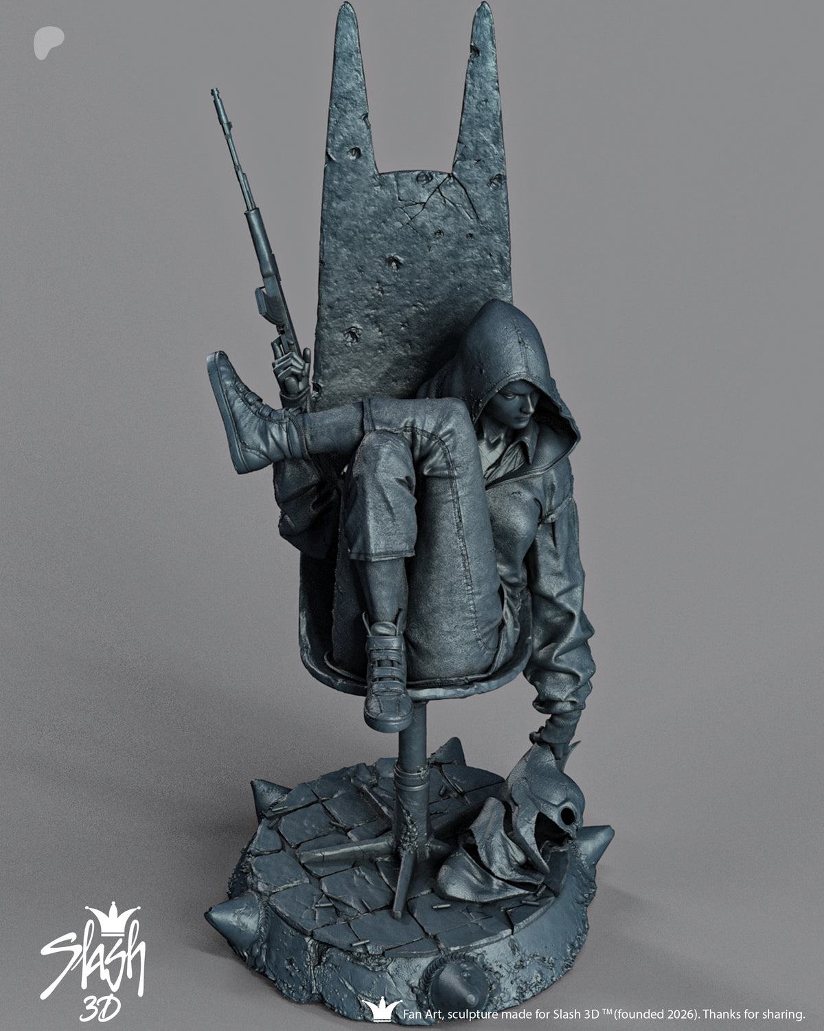 Absolute Harley Quinn Statue 3D-Printed Kit