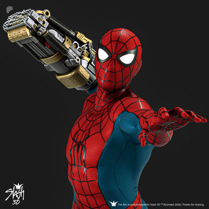 Spiderman Statue 3D-Printed Kit