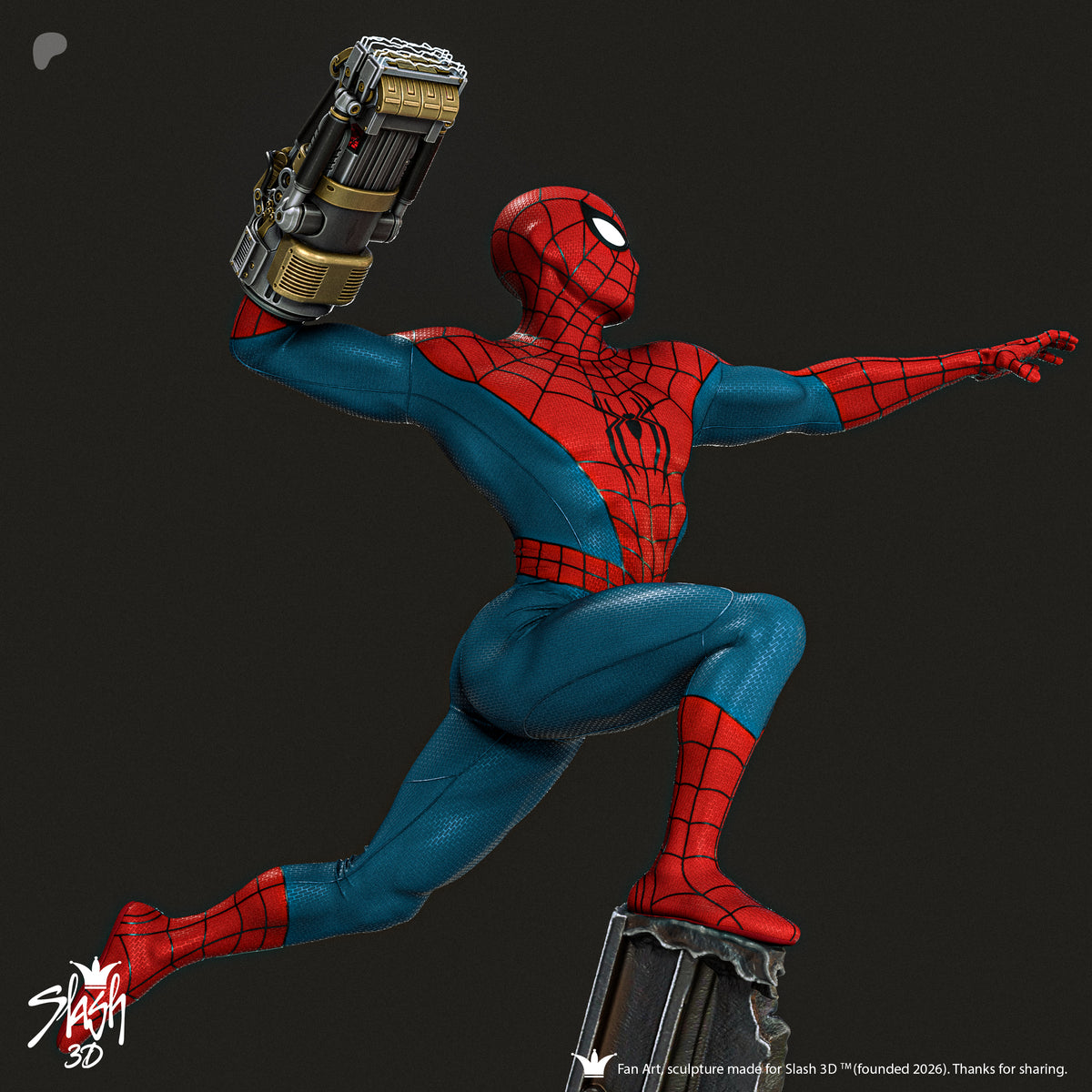 Spiderman Statue 3D-Printed Kit