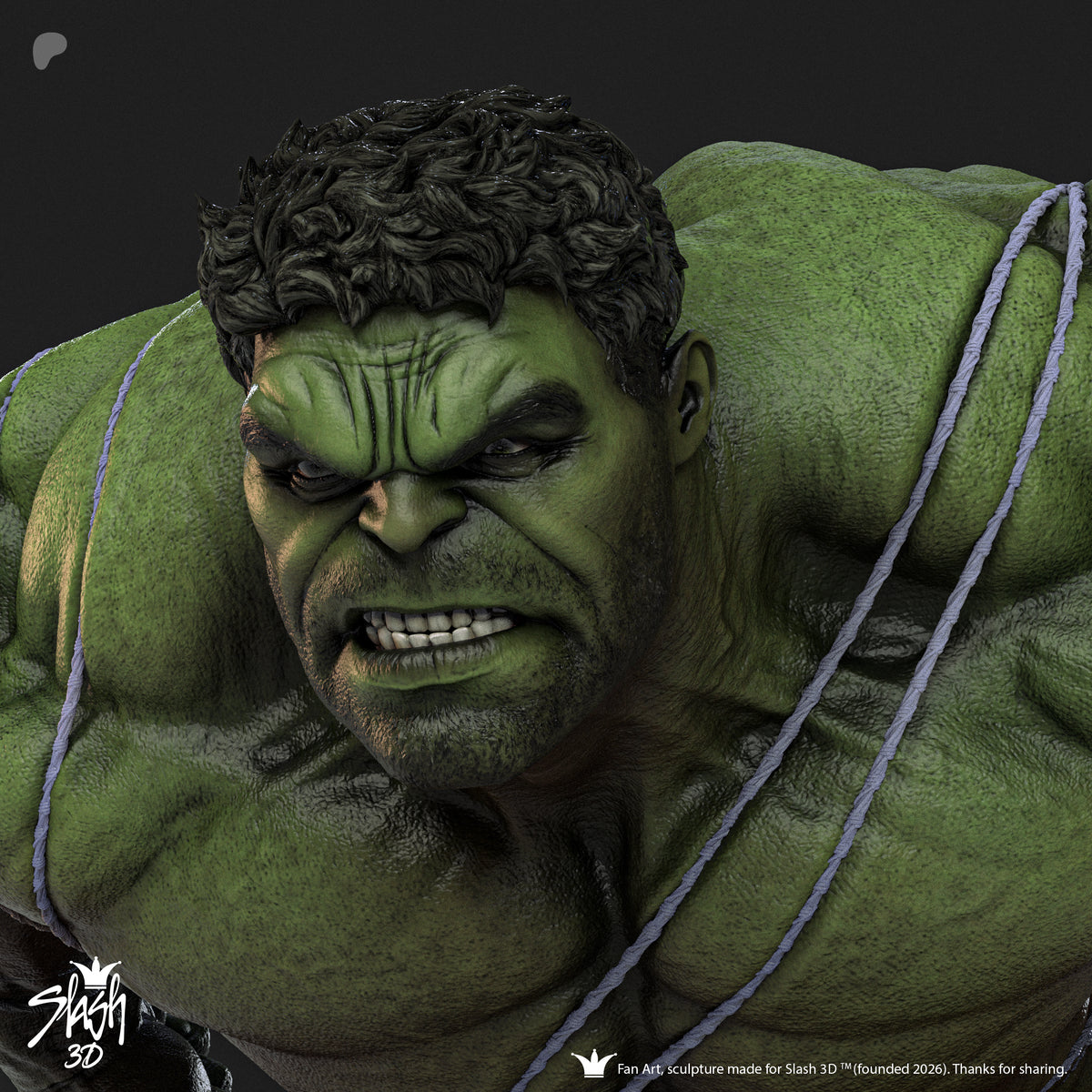 Hulk Statue 3D-Printed Kit