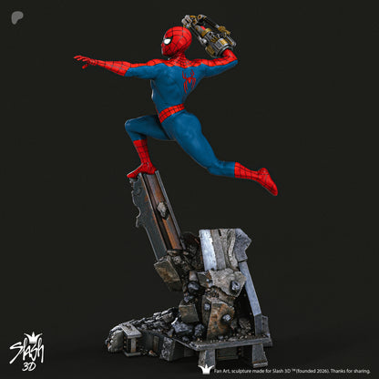 Spiderman Statue 3D-Printed Kit