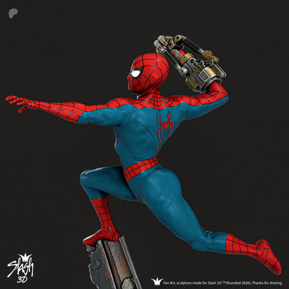 Spiderman Statue 3D-Printed Kit