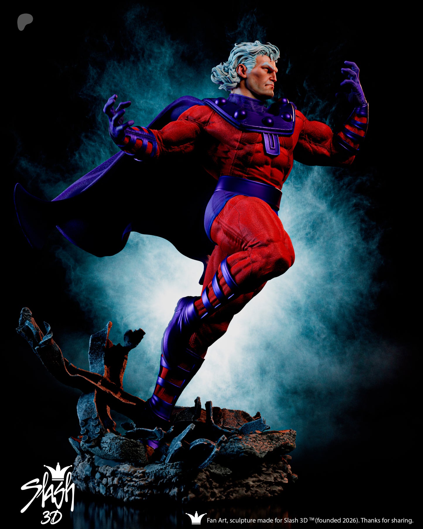 Magneto Statue 3D-Printed Kit