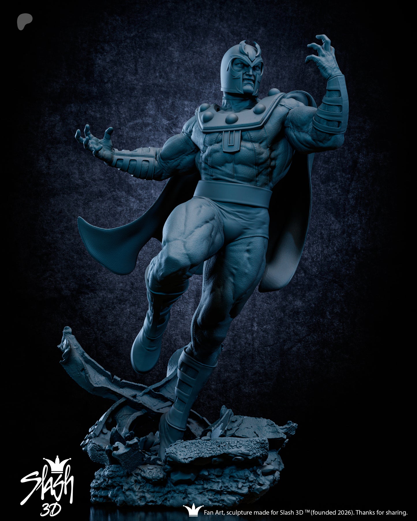 Magneto Statue 3D-Printed Kit
