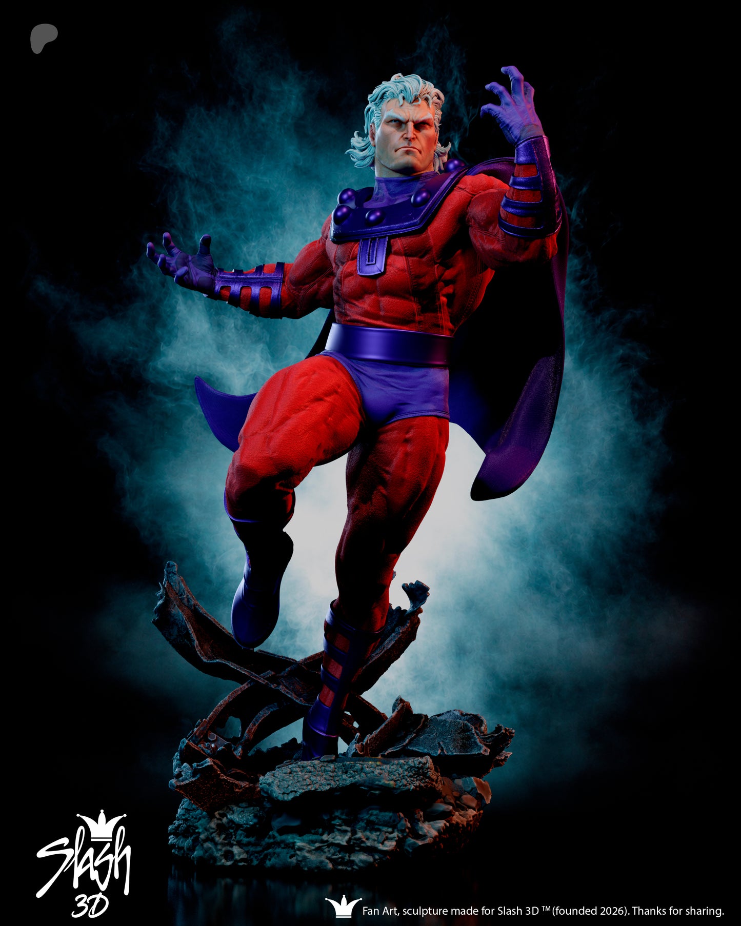 Magneto Statue 3D-Printed Kit