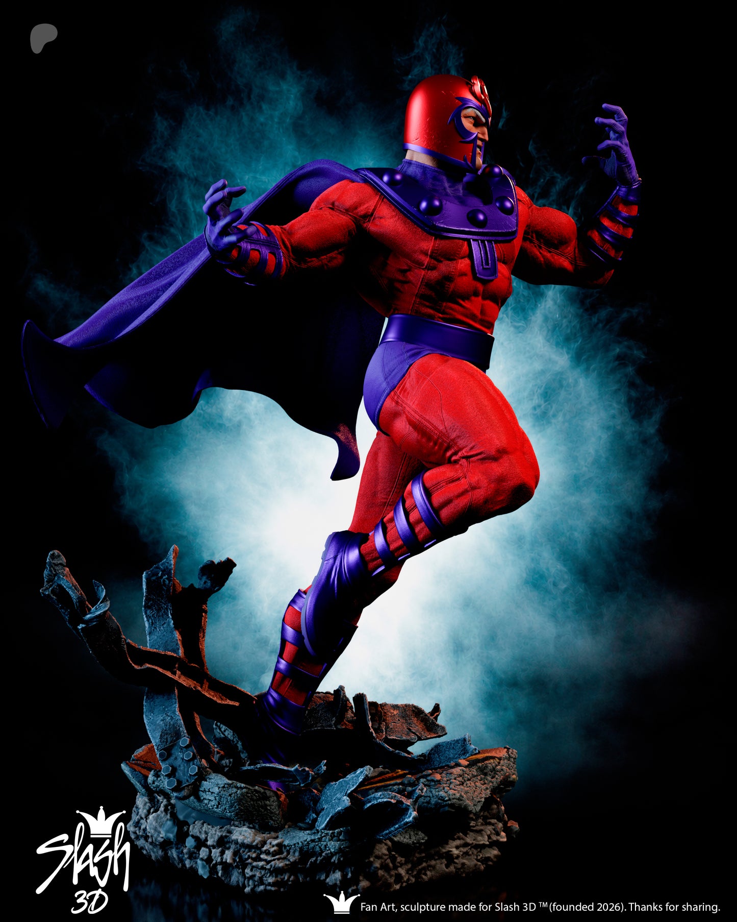 Magneto Statue 3D-Printed Kit