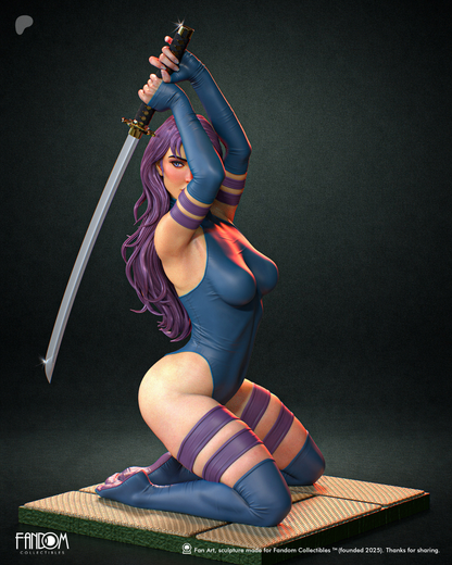 Psylocke Statue 3D-Printed Kit