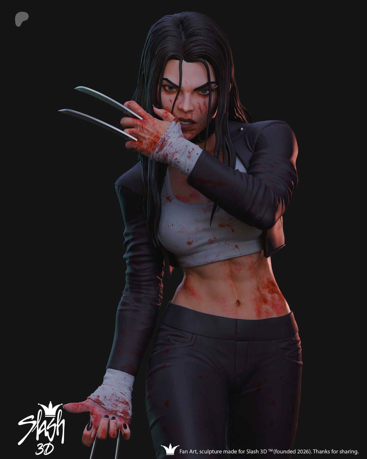 X-23 Statue 3D-Printed Kit