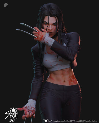 X-23 Statue 3D-Printed Kit