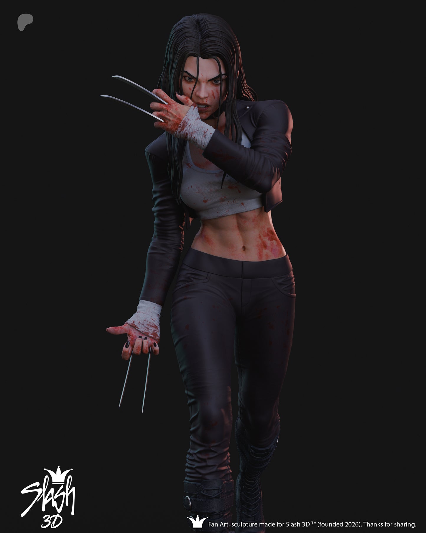 X-23 Statue 3D-Printed Kit